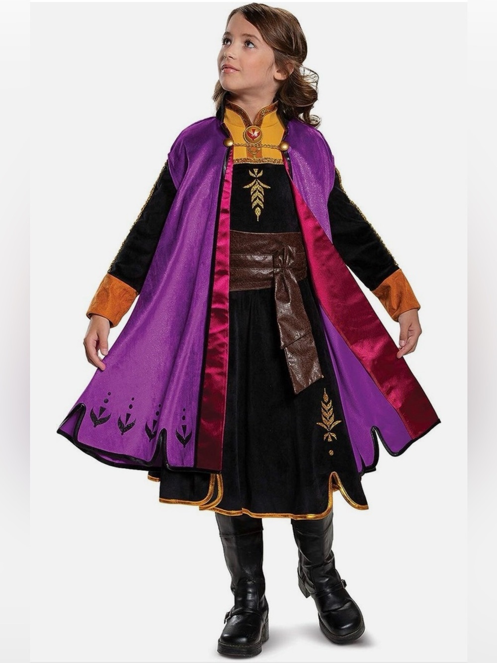 Disney FROZEN 💜🩷 QUEEN ANNA OF ARENDELLE 🩷💜 2PC DELUXE COSTUME 7/8 🌟EUC🌟
